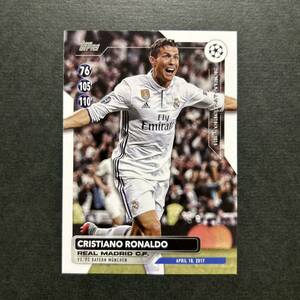 2023/24 Topps UEFA Club Competitions Cristiano Ronaldo Historic Hat Tricks クリスティアーノ ロナウド インサートカード