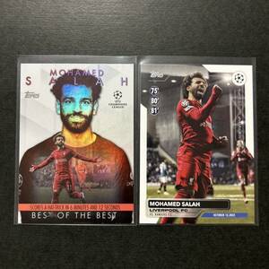 2023/24 Topps UEFA Club Competitions Mohamed Salah サラー インサートカード2種