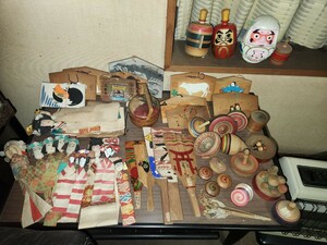 郷土玩具　民芸品　こま　絵馬　だるま