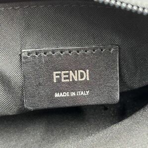 『極美品』FENDI フェンディー ショルダーバッグ モンスター 斜め掛け カメラ レザー ナイロン 黒 ブラック メンズ ビジネス ポシェットの画像9