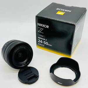  regular price approximately 5 ten thousand jpy NIKON NIKKOR Z 24-50mm f/4-6.3 Nikon Nikkor beautiful goods 6655 1 jpy exhibition mirrorless single-lens zoom lens camera hobby high class 