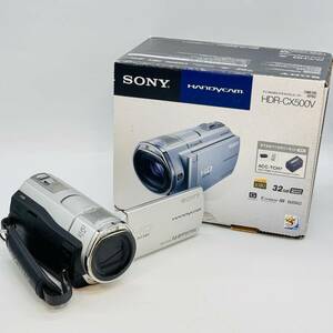 SONY HDR-CX500V digital HD video camera recorder electrification 0 6659 1 jpy exhibition Sony small size operation goods photographing cheap silver accessory attaching Handycam 