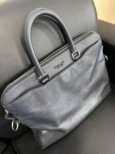 超お買い得 COACH コーチ F58029 ハンドバッグ ビジネスバッグ A4サイズ 大容量 人気 メンズ 紺色 ネイビー ブランド 高級 1円出品 6649