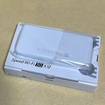 【新品/未使用】Speed Wi-Fi 5G X12［NAR03］アイスホワイト UQ★判定〇/残債なし★　05112_画像2