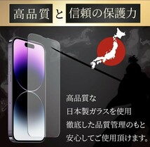 【匿名＆追跡発送】iPhone15pro 保護フィルム ガラスフィルム カメラカバー カメラフィルム 組み合わせ 4枚 セット ガイド付_画像2