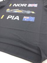 F1　マクラーレン　メルセデス　MCL38　レーシング　ピレリ　ランド・ノリス　オスカー・ピアストリ　数量限定　Tシャツ　L_画像3