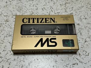 unused goods Citizen MS46 cassette tape 46 minute Hi Posi unopened goods new goods AXIA maxell SONY TDK