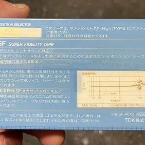 未使用品 TDK SF46 2本組 カセットテープ 46分 ハイポジ 未開封品 新品 の画像2