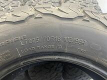 LT225/70R16(102/99R)[商品番号7548] BFGoodrich All-Terrain T/A K02 2018年製 4本セット 225/70/16_画像8