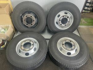 TOPY製スチールホイール 17.5インチ[商品番号7560]17.5×6.00 H6 ブリヂストン M888 225/90R17.5 2021年製 4本セット