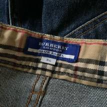 送料込！定2.8万◆BURBERRY BLUE LABEL バーバリーブルーレーベル◆スタッズクロップドデニムパンツ36◆_画像6