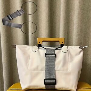 【新品未使用】手荷物固定ベルト ラゲッジストラップ スーツケースストラップ グレー 灰色