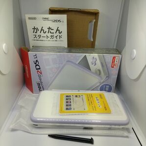 【箱 説明書 完品】Newニンテンドー2DS LL ホワイト×ラベンダー ACアダプター JAN-S-UAAA