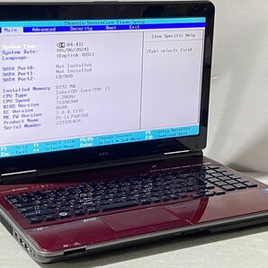 Bios 起動確認済み NEC LAVIE LL750/F Core i7 2.20GHz 8GB/15.6インチ ジャンク409の画像5