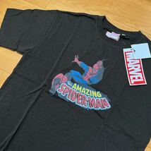 新品 MARVEL マーベル スパイダーマン 半袖 Tシャツ メンズ M 黒色_画像1