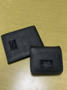1 иен ~[ бесплатная доставка ]Guilia Valentina кошелек двойной бумажник . inserting кошелек для мелочи . оттенок черного не использовался товар распродажа 