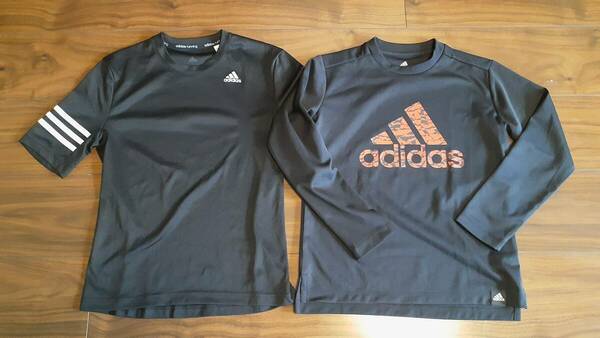 adidas　アディダス　キッズ　半袖Tシャツ　長袖Tシャツ　140cm　2点セット