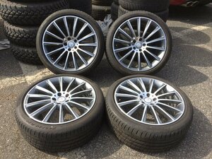 中古 メルセデス・ベンツ純正ホイール 20インチ 8.5J/9.5J +38 PCD112 5H タイヤ付き4本セット Sクラス AMG