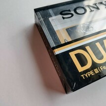 未使用 SONY DUAD 60 カセットテープ 1本　TYPE III (Fe-Cr) Position 未開封 デッドストック type3_画像3