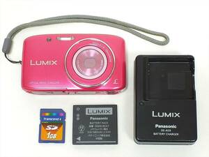 1円～■訳ありジャンク■Panasonic パナソニック LUMIX DMC-S2 コンパクトデジタルカメラ■純正充電器 純正バッテリー SDカード付■動作品