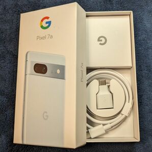 空箱と付属品　Google Pixel 7a Sea 128 GB