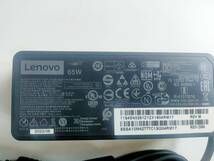 ★【純正新品！】LENOVO ThinkPad X270 YOGA 260 YOGA 370 電源 ACアダプター　20V 3.25A 65W　 電源ケーブル付き　コネクタ：角型_画像1