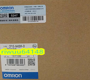 【保証付き】【送料無料】★新品！　OMRON/オムロン　 CP1E-N40DR-D プログラマブルコントローラ