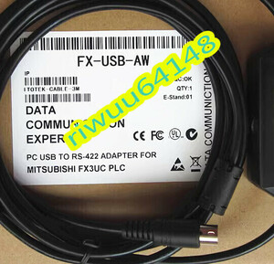 【保証付き】★新品！MITSUBISHI/三菱 　FX3UC/FX3G 　PLC　 FX-USB-AW 　ケーブル シーケンサー　代用品