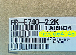 【保証付き】【送料無料】★新品！　MITSUBISHI/三菱 　FR-E740-2.2K　 インバータ