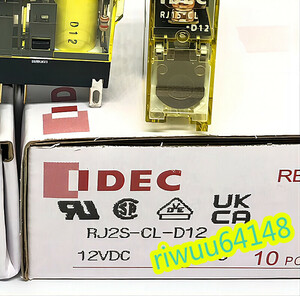 【保証付き】【送料無料】★新品！　10個セット　IDEC製　 RJ2S-CL-D12 　リレー　DC12V/12VDC