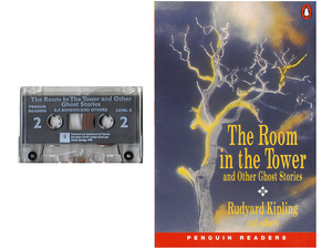 ★カセット & ペーパーバック★『The Room in The Tower and Other Ghost Stories』キプリング Kipling他★ペンギン Penguin Readers