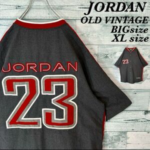 《海外規格》OLD JORDAN 肉厚生地 BIGサイズ ベースボールシャツ ビンテージ 古着