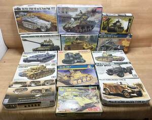  rare! not yet constructed great number TAMIYA ITALERI HOBBY Hasegawa TAMIYA etc. tank 1/35 scale JS-2 M-36 SU-76M Ⅳ number tank etc. large amount together 15 point B21