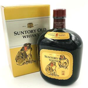 【未開栓 古酒】SUNTORY OLD WHISKY サントリー オールド ウイスキー 干支ラベル 申歳 未歳 さる 750ml 43% 国産 