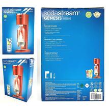 Soda Stream Genesis Deluxe v2 SSM1070 ソーダストリーム ジェネシス デラックス レッド 炭酸水メーカー スターターキット ボトル期限切れ_画像10