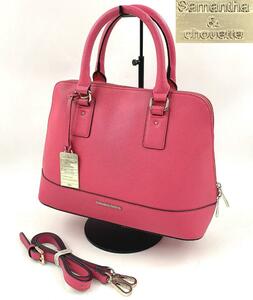 Samantha & chouette 2WAY shoulder bag handbag Samantha Thavasa shuetof.- car pink × beige 