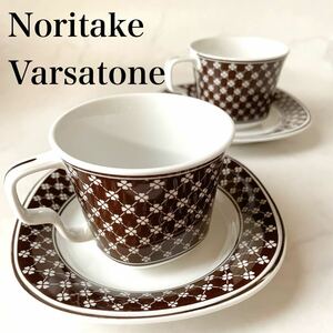 ノリタケ Noritake　バーサトーン クローバー カップソーサー 2客 ヴィ