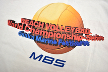 S-6692★送料無料★新品 非買★MBS TV 毎日テレビ★1996年 ビーチバレー World Championship-Series Osaka Marine Festival 半袖Ｔシャツ S_画像2