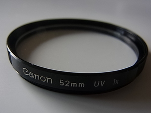 送料94円～　CANON　キャノン　UV　1x　52mm径　管理no.4