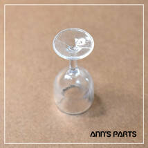 ◆Ann's Parts◆　mini01_3.ミニチュア　アクリルパーツ ワイングラス_画像4