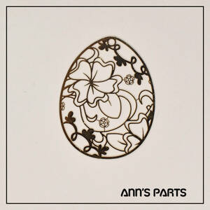 ◆Ann's Parts◆　pla02_18.メタルプレート　生き物【卵２】