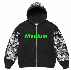 Supreme AOI Zip Up Hooded Sweatshirt medium black