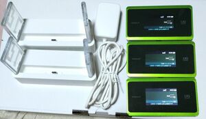 【美品】UQ WiMAX2+ Speed WiFi NEXT WX06 SET