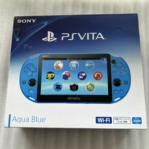  new goods unused goods Sony SONY PS Vita PCH-2000 game machine body PlayStation Vita Be taWi-Fi model blue Aqua Blue wifi psvita records out of production 