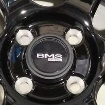 深リム BMS 6S-V2 ブラック/マシンリップ 15-6.5J 4H100 ＋40 MILEVER 165/55R15 N-ONE スペーシア ワゴンR ウエイク タント ミラ_画像4