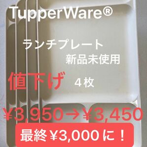 Tupperware タッパーウエア　ブランド　ランチプレート　モーニングプレート　ワンプレート　皿　食器　割れない　軽量　手軽　