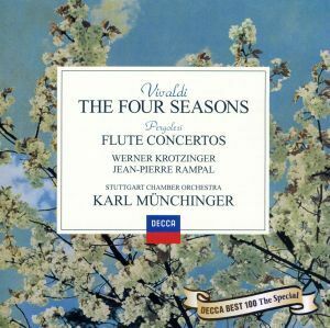 ヴィヴァルディ：《四季》／ペルゴレージ：フルート協奏曲第１・２番／カール・ミュンヒンガー,シュトゥットガルト室内管弦楽団,ヴェルナー