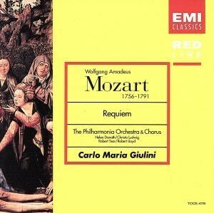 モーツァルト：レクイエム二短調／カルロ・マリア・ジュリーニ,フィルハーモニア管弦楽団