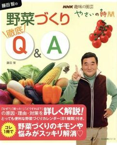 趣味の園芸やさいの時間　藤田智の野菜づくり徹底Ｑ＆Ａ 生活実用シリーズ　ＮＨＫ趣味の園芸　やさいの時間／藤田智