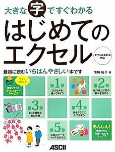 大きな字ですぐわかるはじめてのエクセル エクセル２０１０対応／尾崎裕子【著】